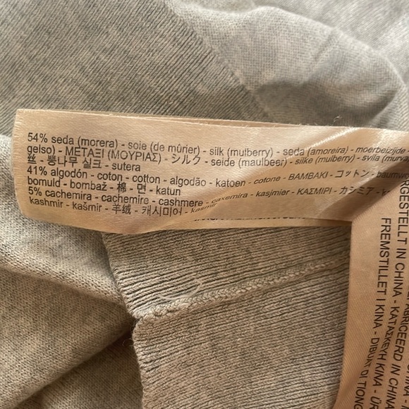 Massimo Dutti Silk Cotton Cashmere Thin Turtleneck - Picture 5 of 5